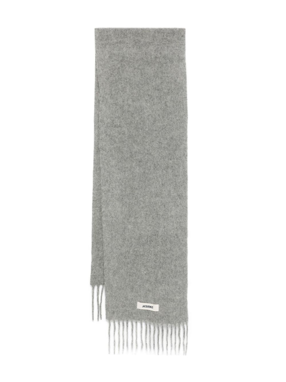 Rectangular Scarf with Fringed Edges