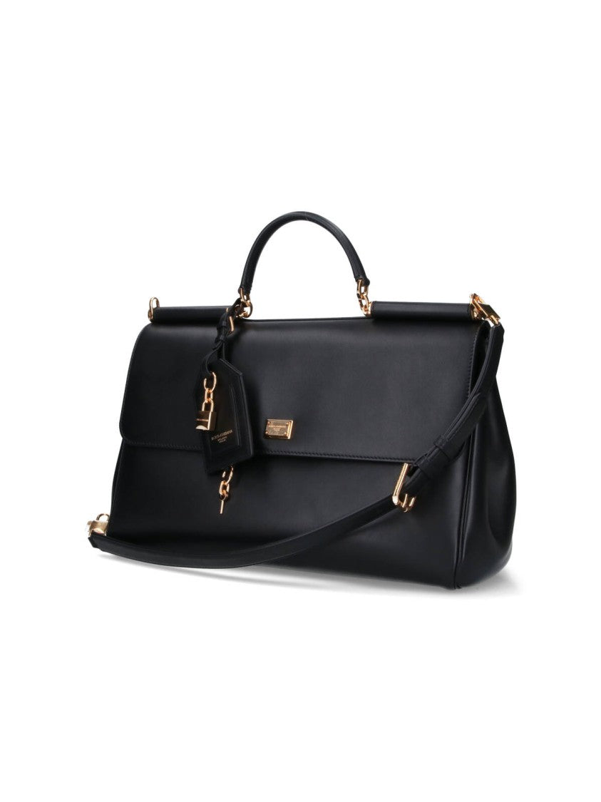 'My Sicily' Large Handbag – Black