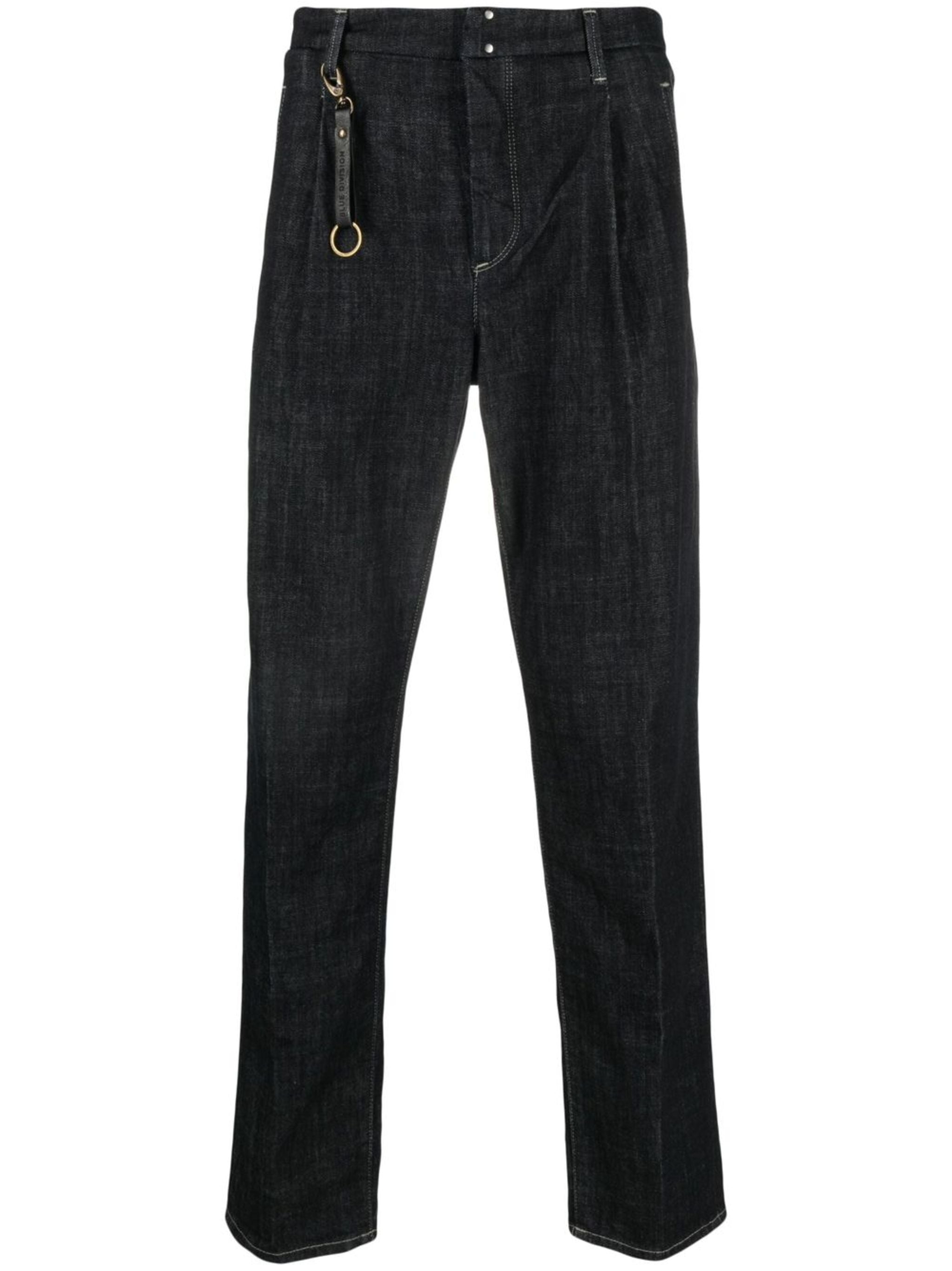 Dark Wash Incotex Cotton Denim Pants