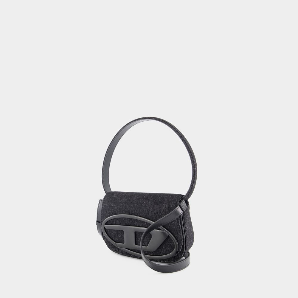 1Dr Shoulder Bag - Cotton - Black
