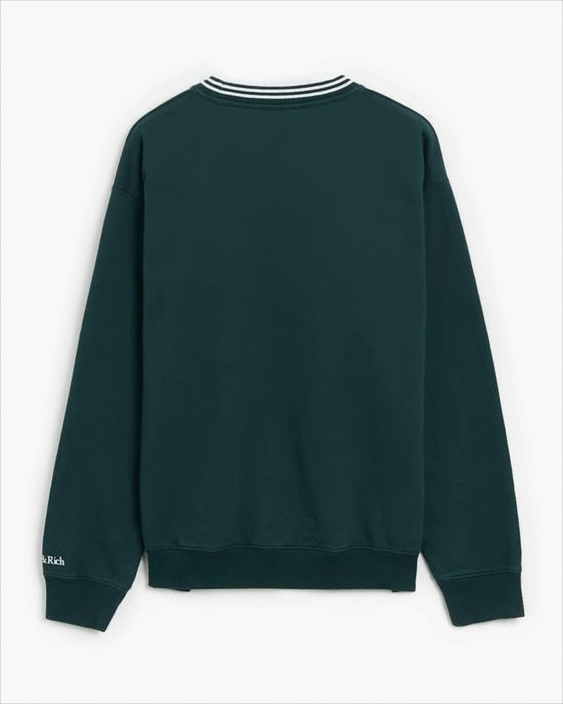 Long-Sleeve Cotton Sweatshirt with Contrasting Stripes