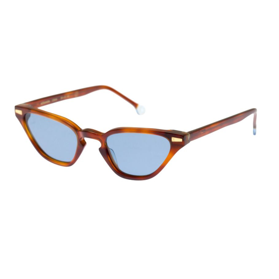 Alessandra Col 4 -Kymini Cat-Eye Tortoiseshell Sunglasses with Gold Accents