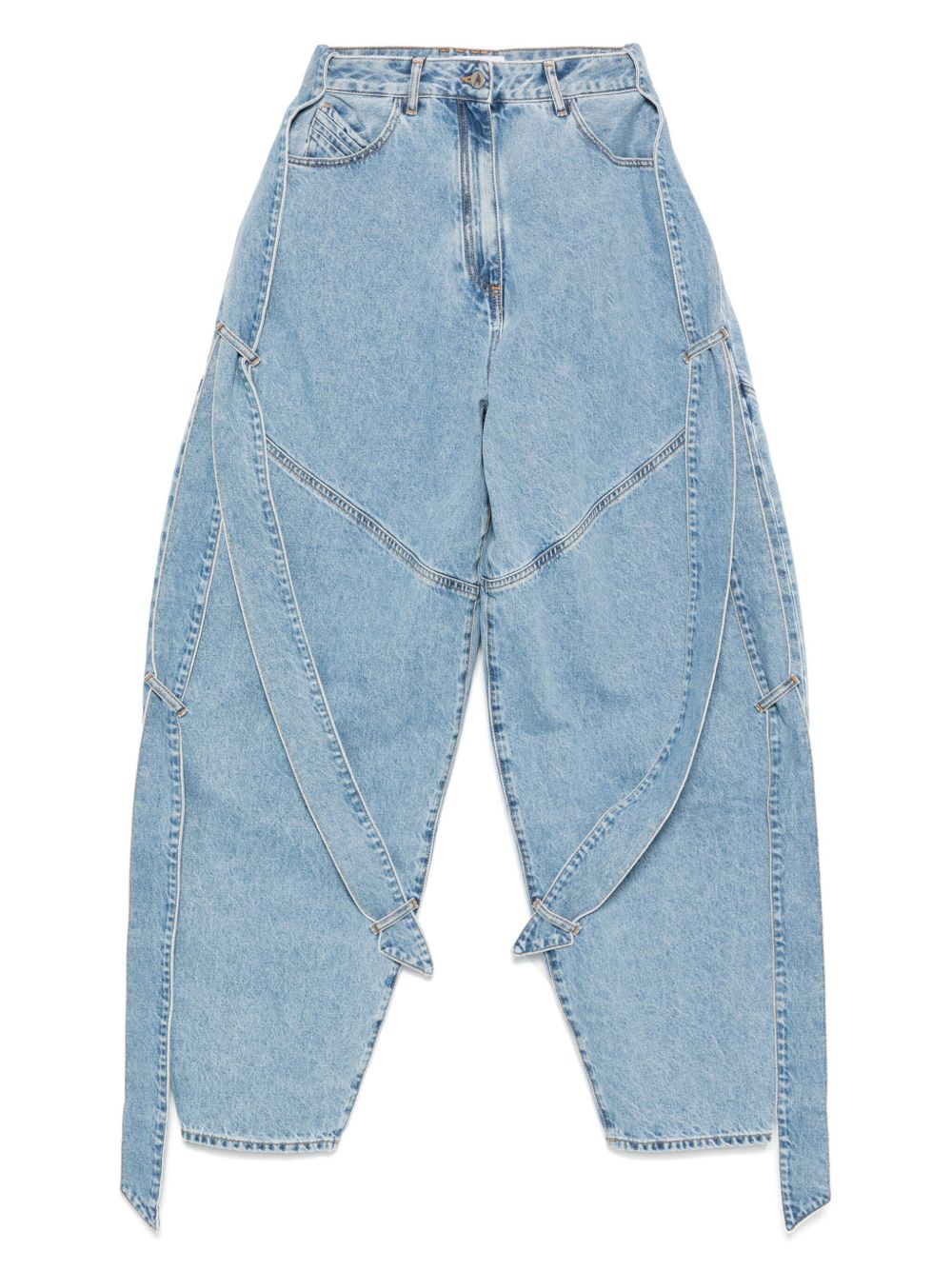 Balloon Fit Clear Blue Denim Jeans
