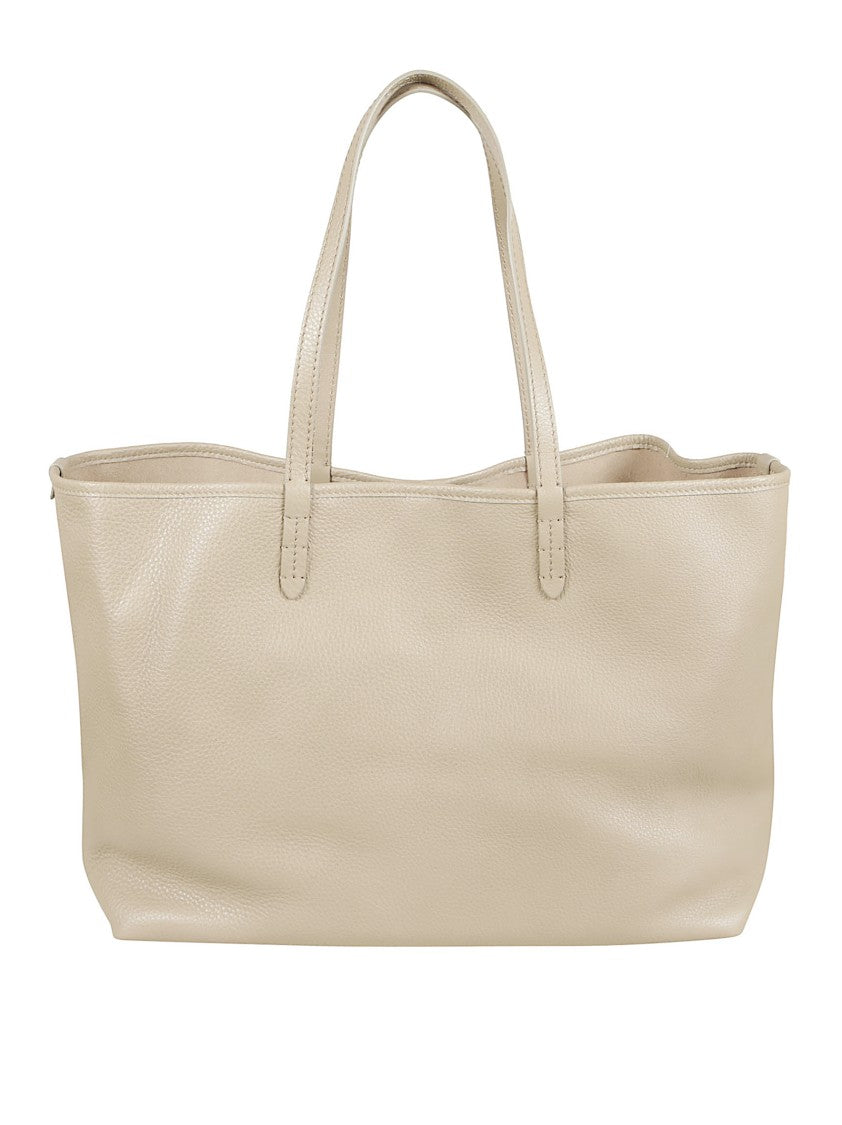Pebble Calf Leather Shopping Bag
