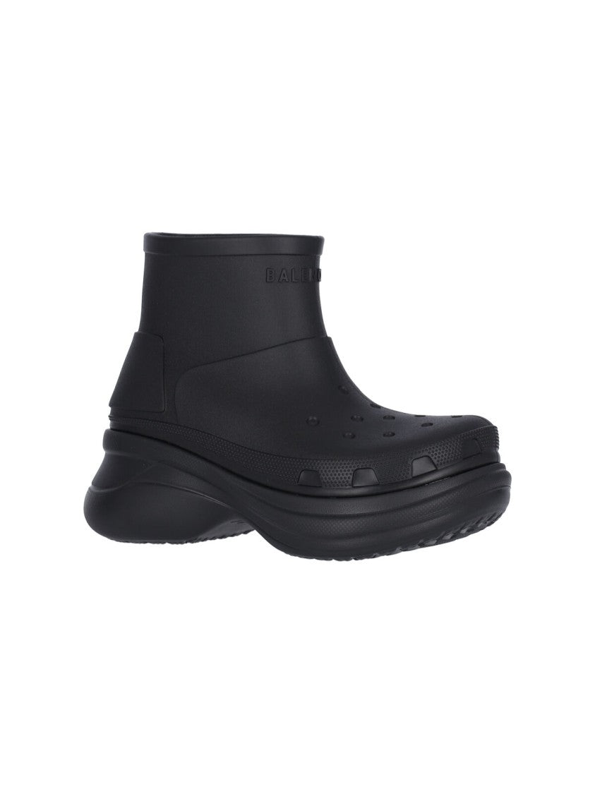 Rubber Ankle Boots – Black