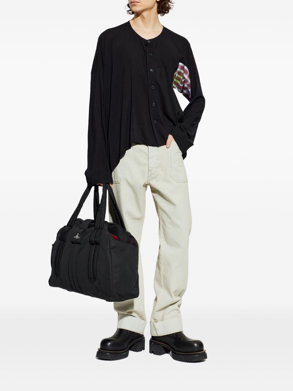 Relaxed Fit Straight Leg Denim Jeans