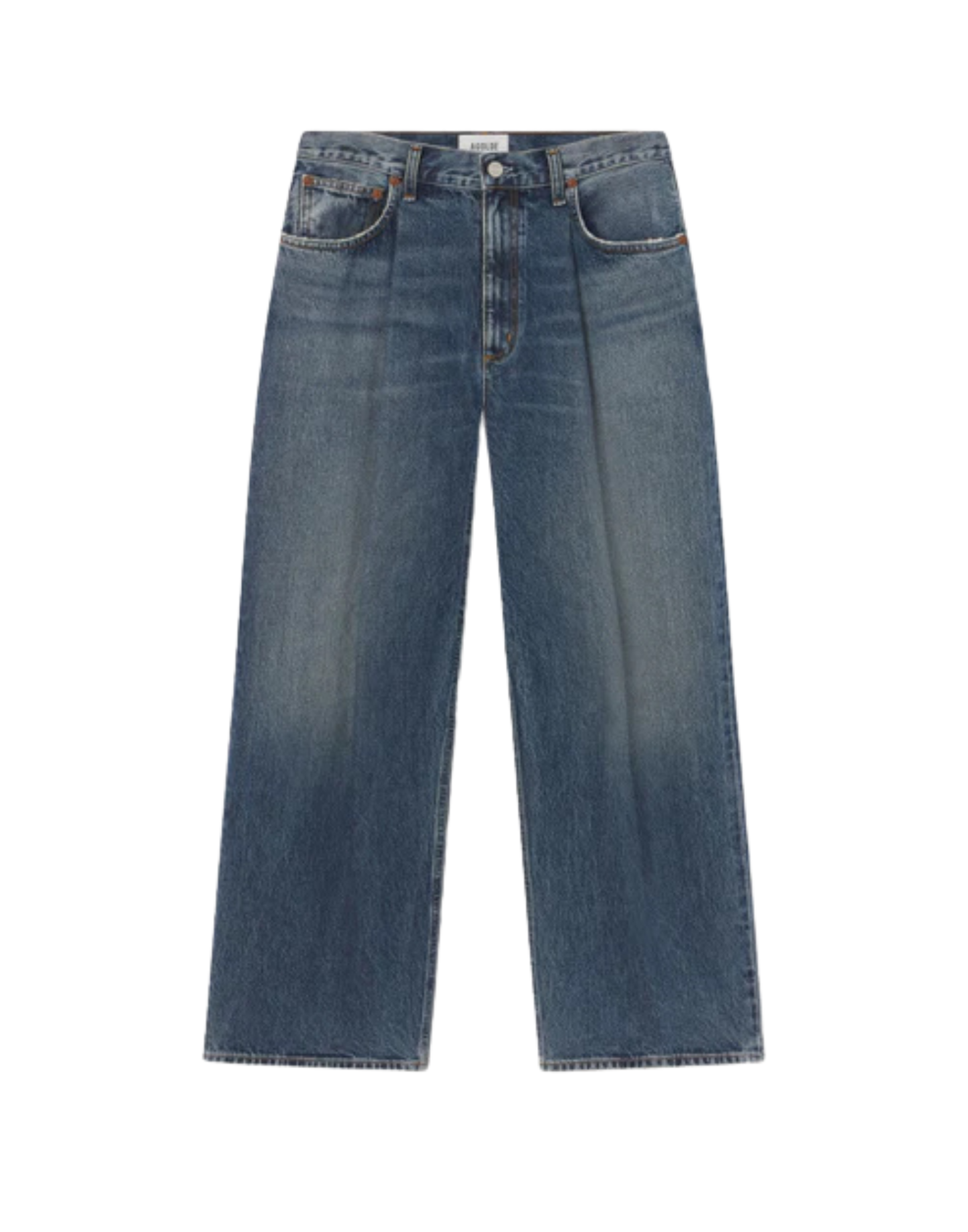 Brenton Mid-Rise Wide-Leg Jeans