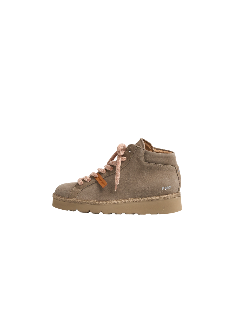 Walnut Brown Suede Sneakers With Warm Lining