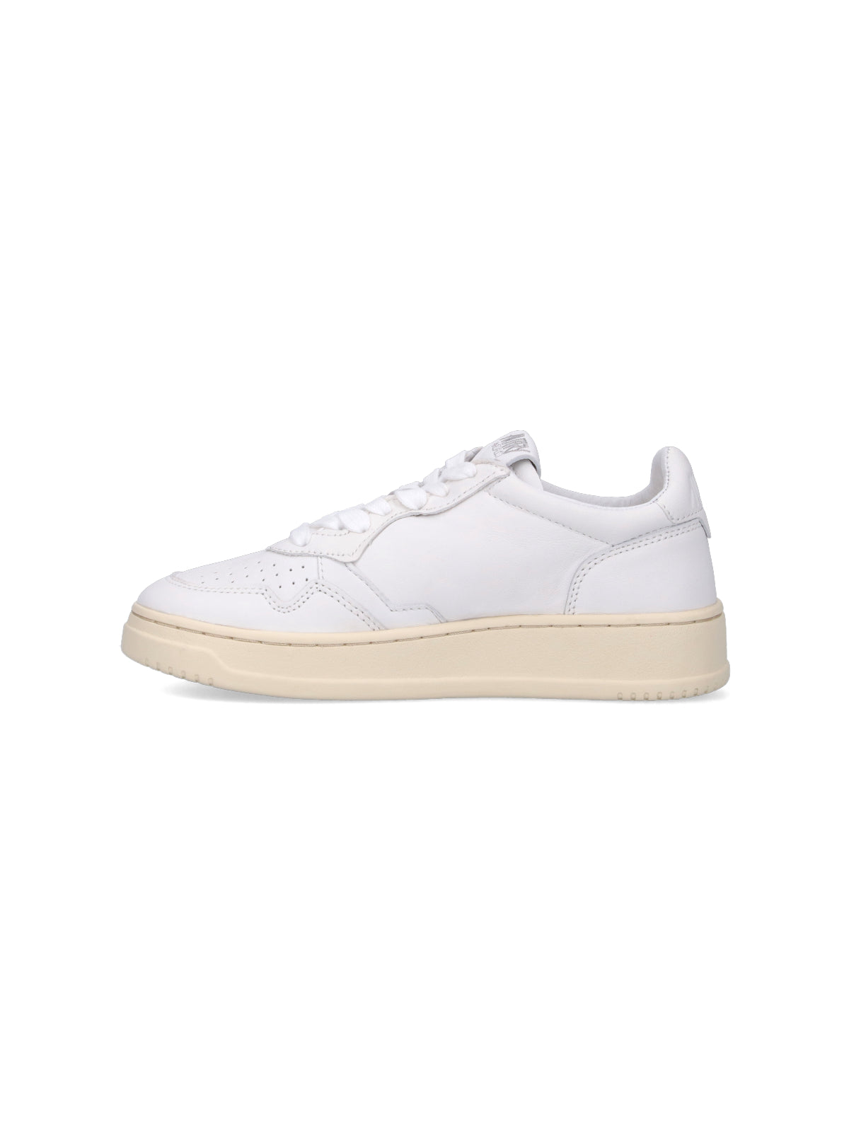 "Medalist" Low-Top Sneakers In White Nappa Leather