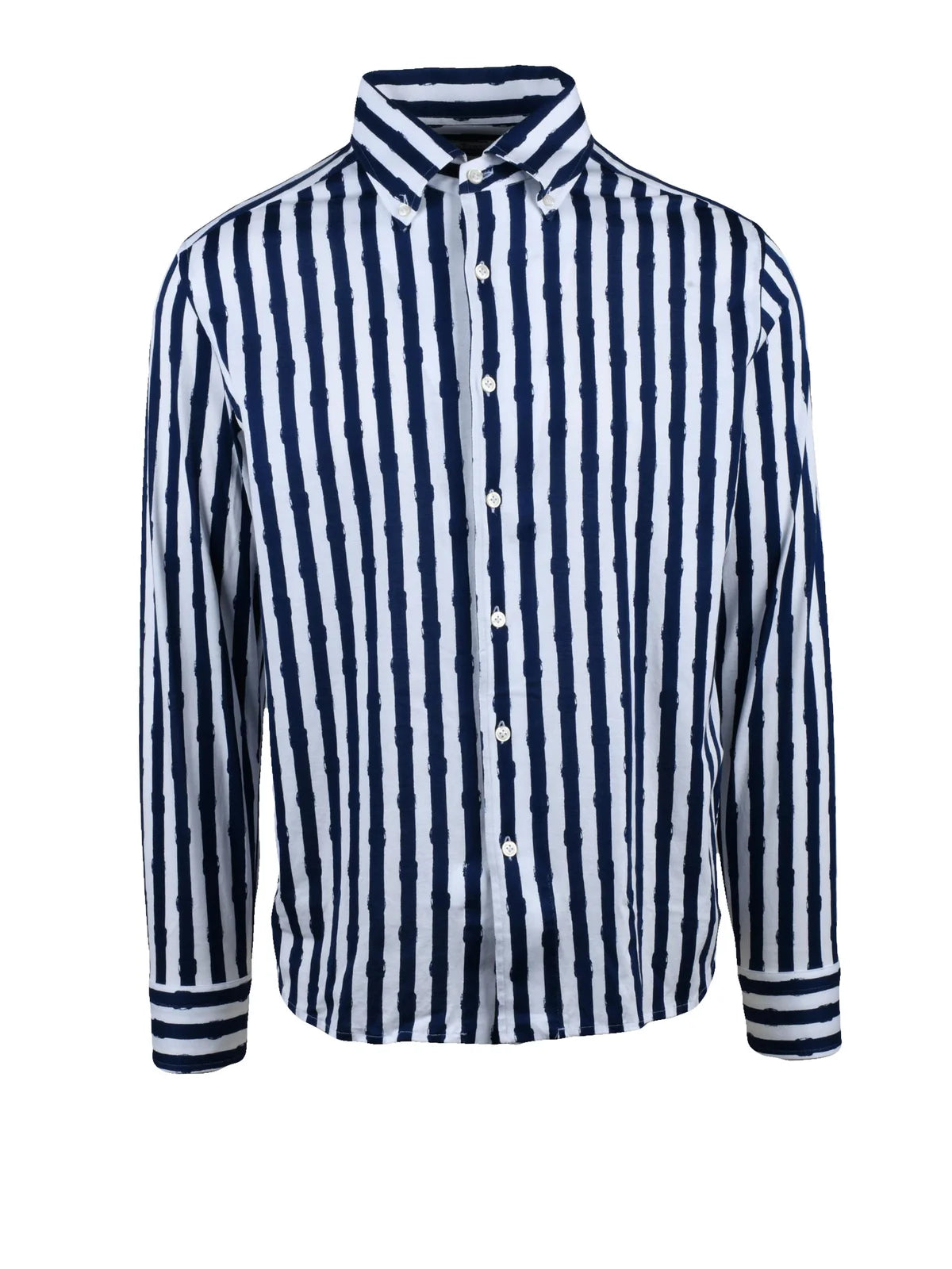 Blue White Cotton Shirt