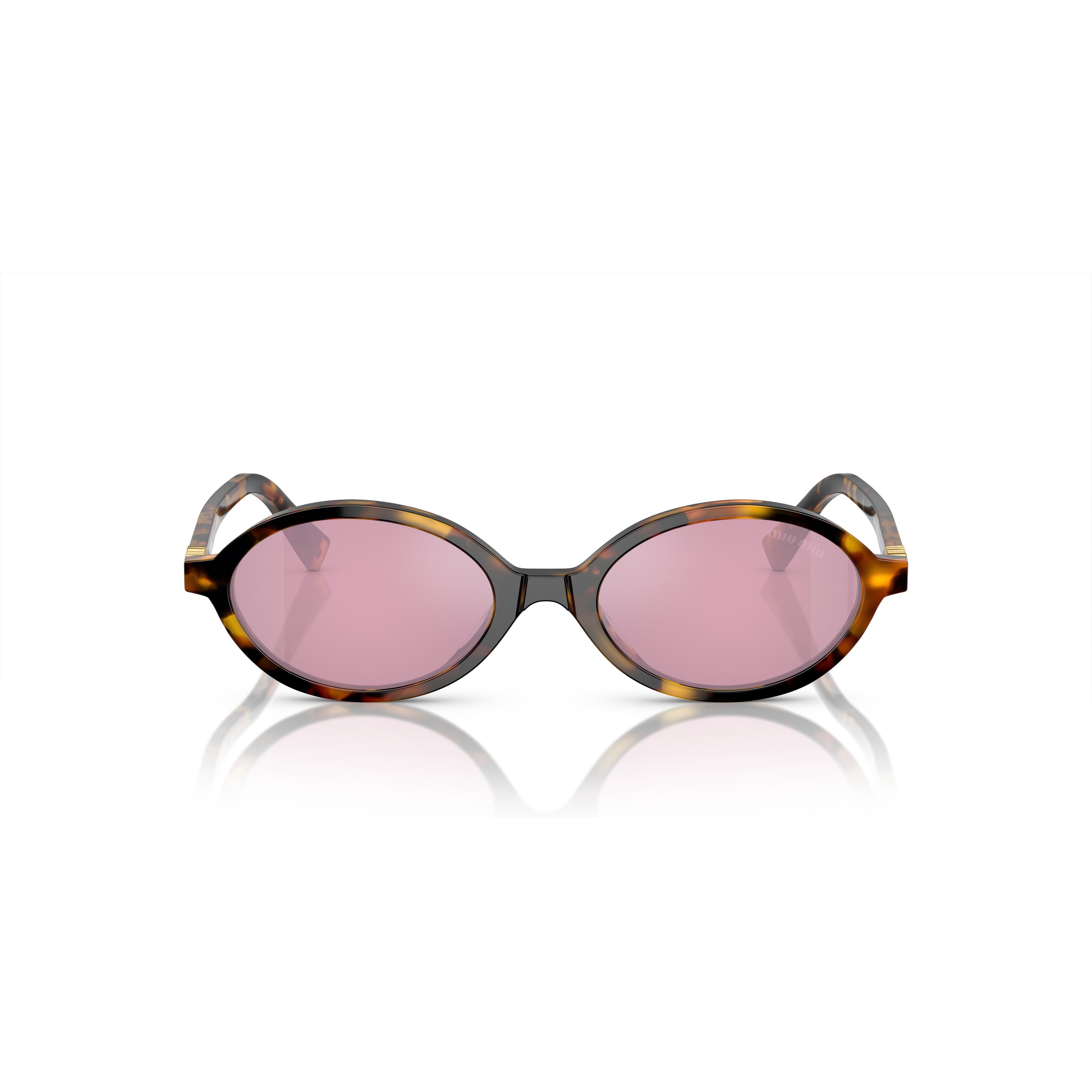 0mu 04zs Oval-Shaped Tortoiseshell Acetate Sunglasses
