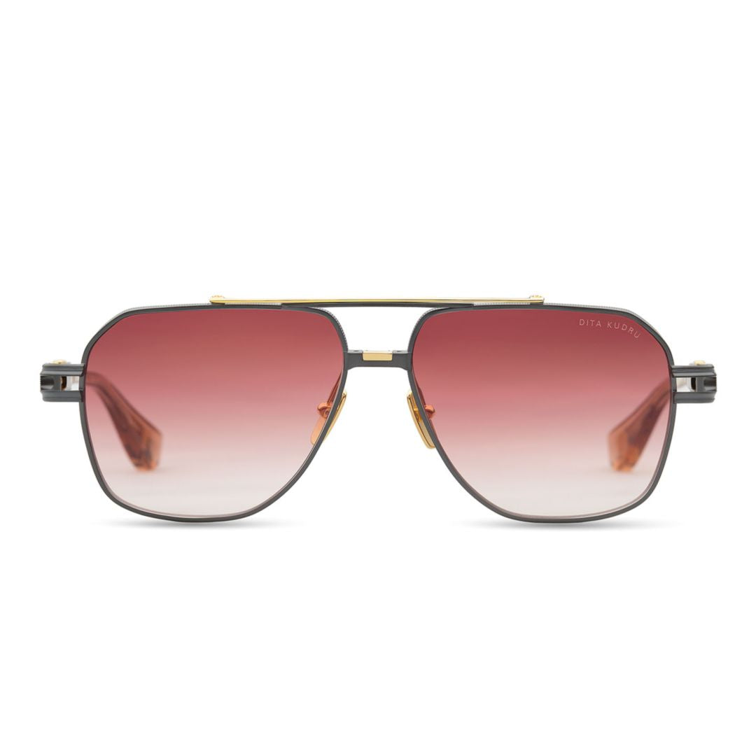 Kudru Geometric Frame Sunglasses with Gradient Tint