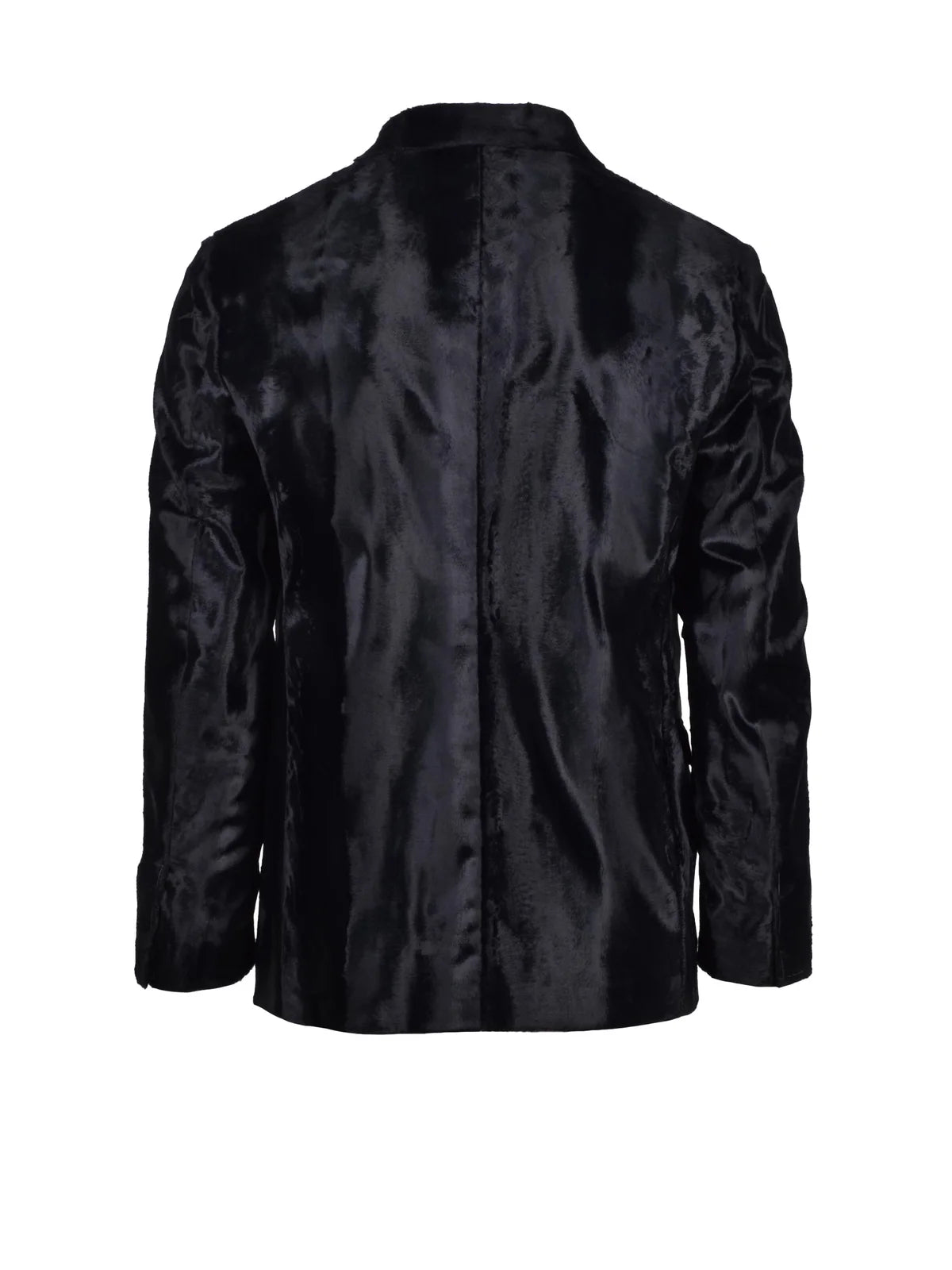 Black Cotton Viscose Women's Velvet Jacket