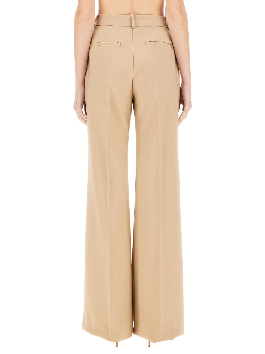 High-Waisted Wide-Leg Pants With Clean Front Design
