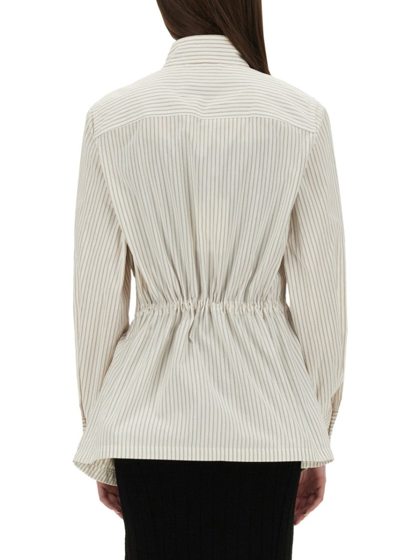 Structured Cotton And Silk Blouson