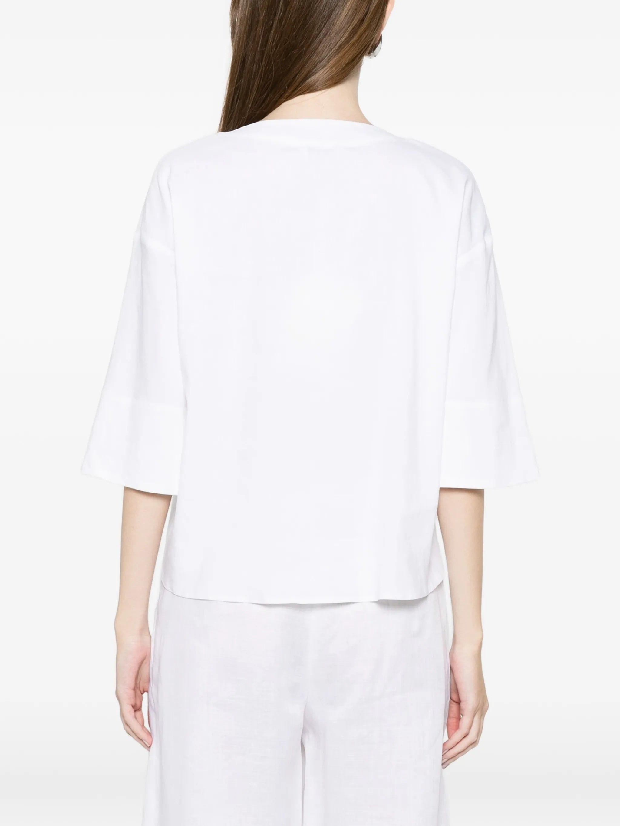 White Mxpsospir Boxy Cotton Top