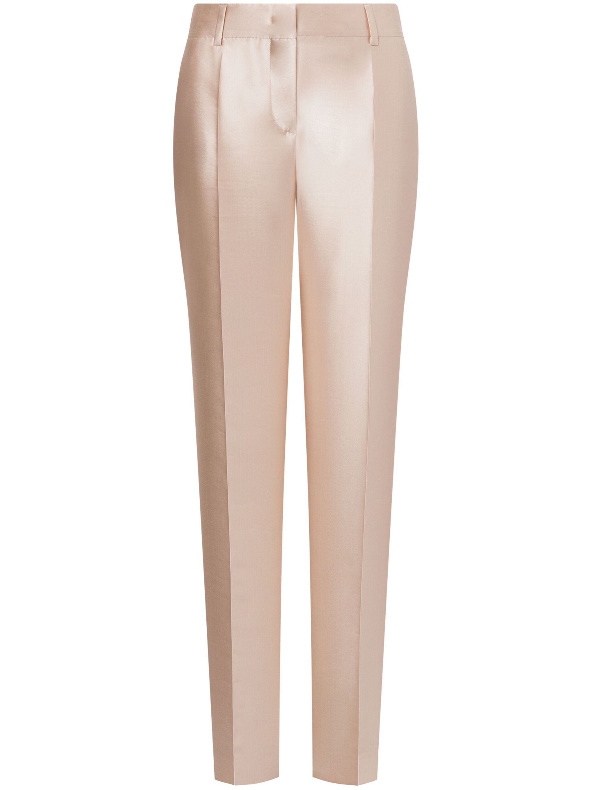 Tailored Mikado Trousers With Lustrous Finish