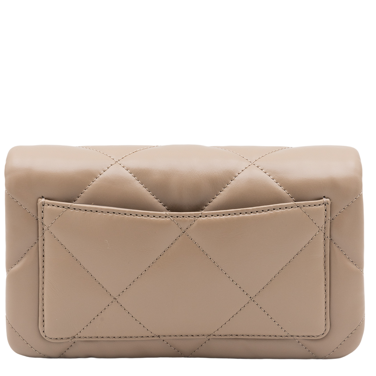 Rectangular Quilted Bag with Chain Strap