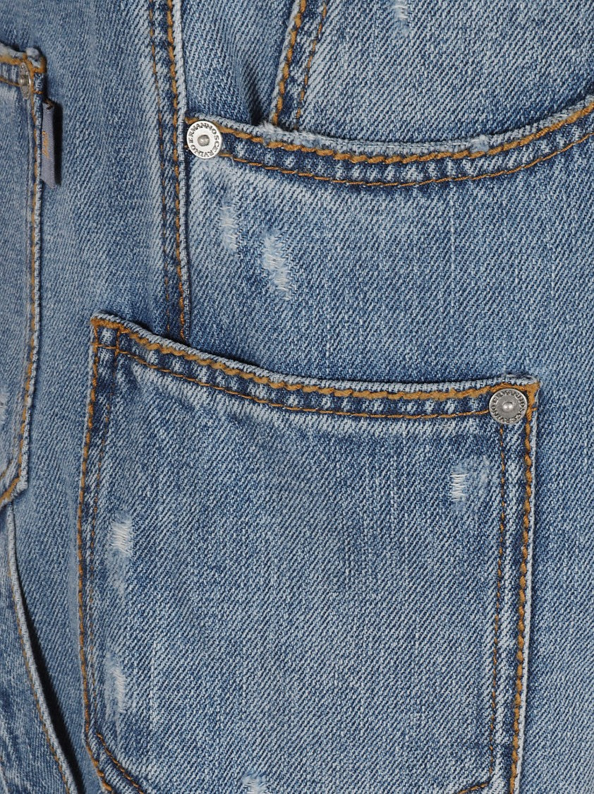 Distressed Denim Shorts