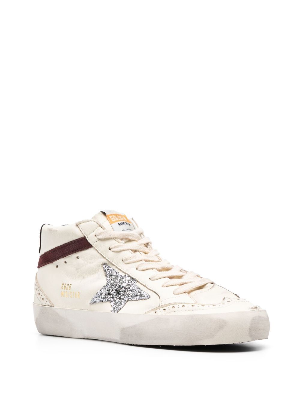 Mid-Top Sneakers with Silk