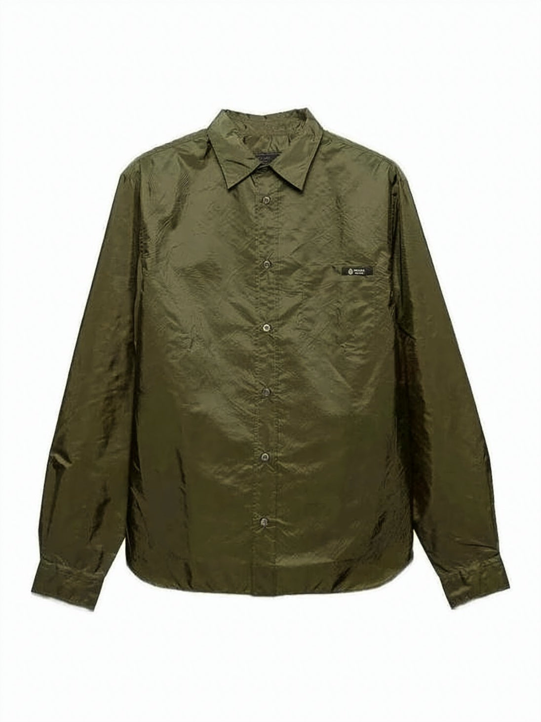 Long-Sleeve Shirt with Classic Collar and Elastic Cuffs