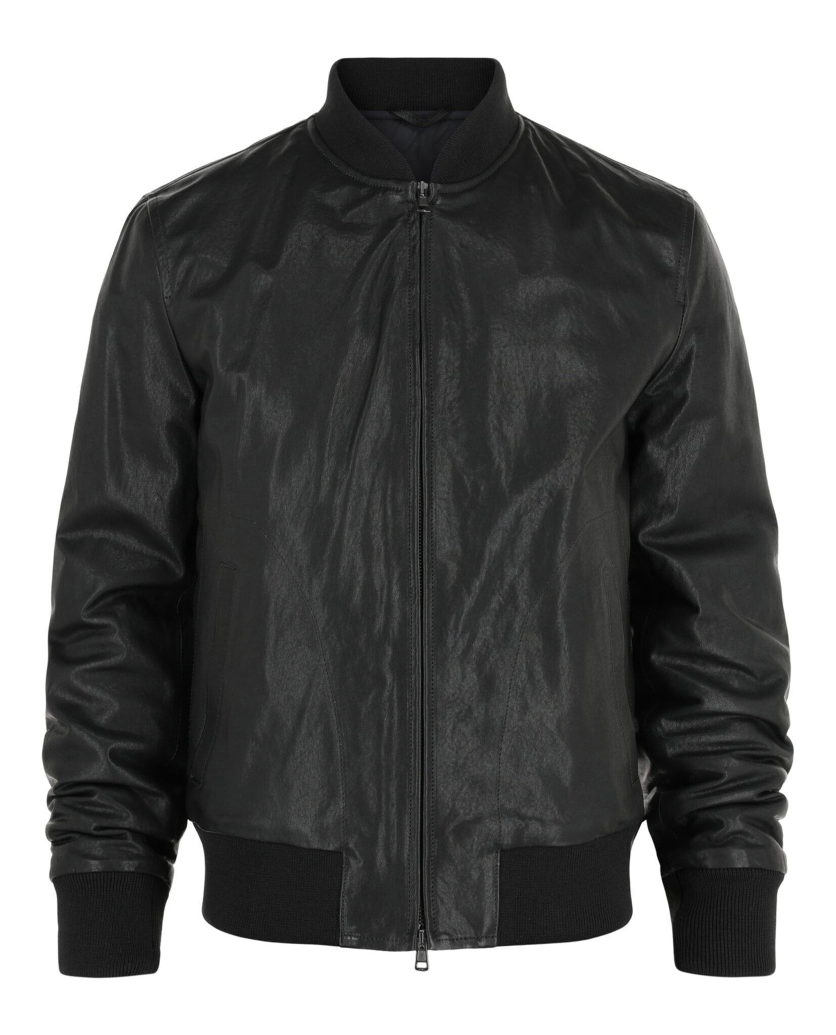 Montedoro Leather Bomber Jacket