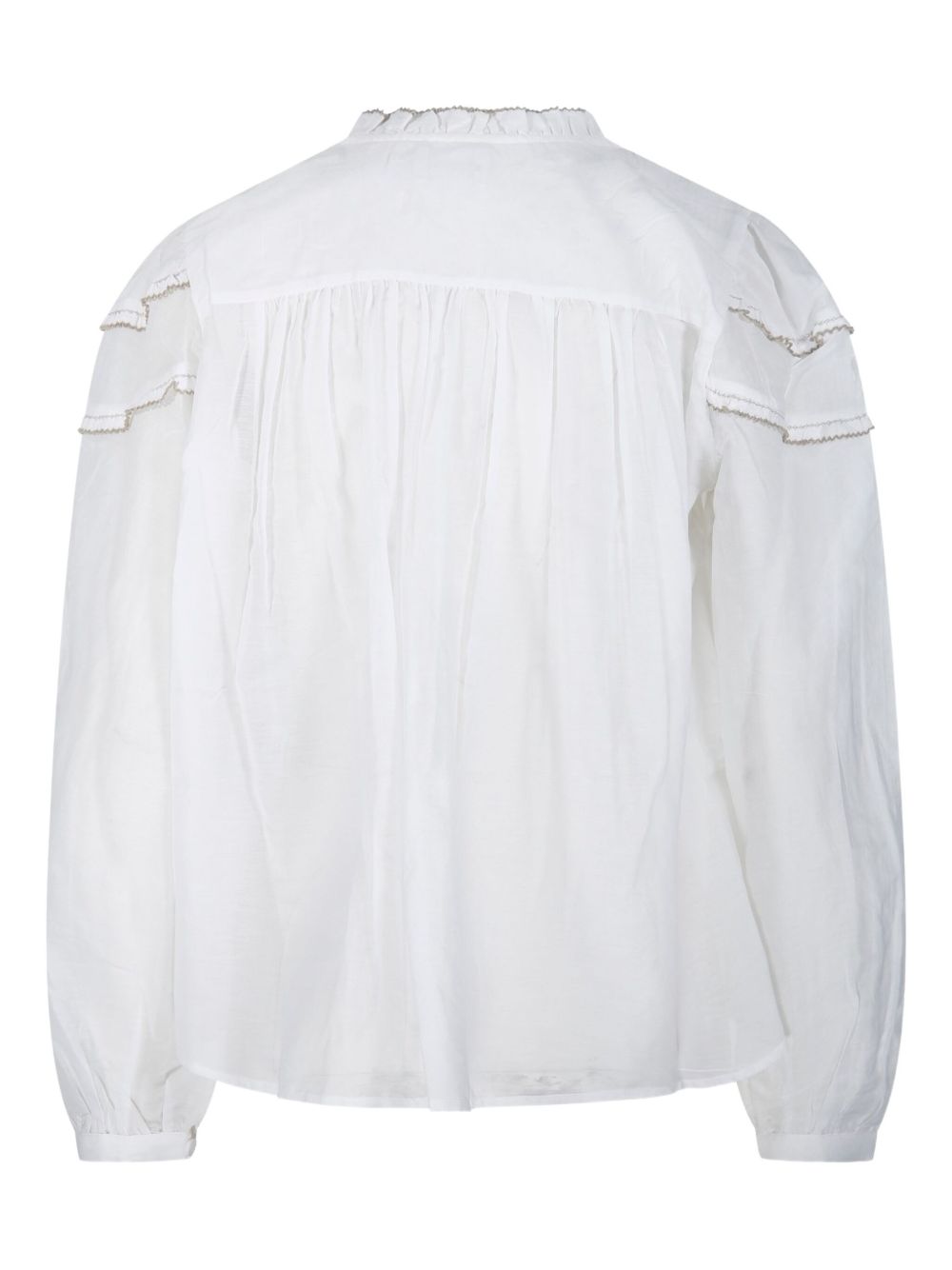Romantic Blouse with Layered Ruffle Details
