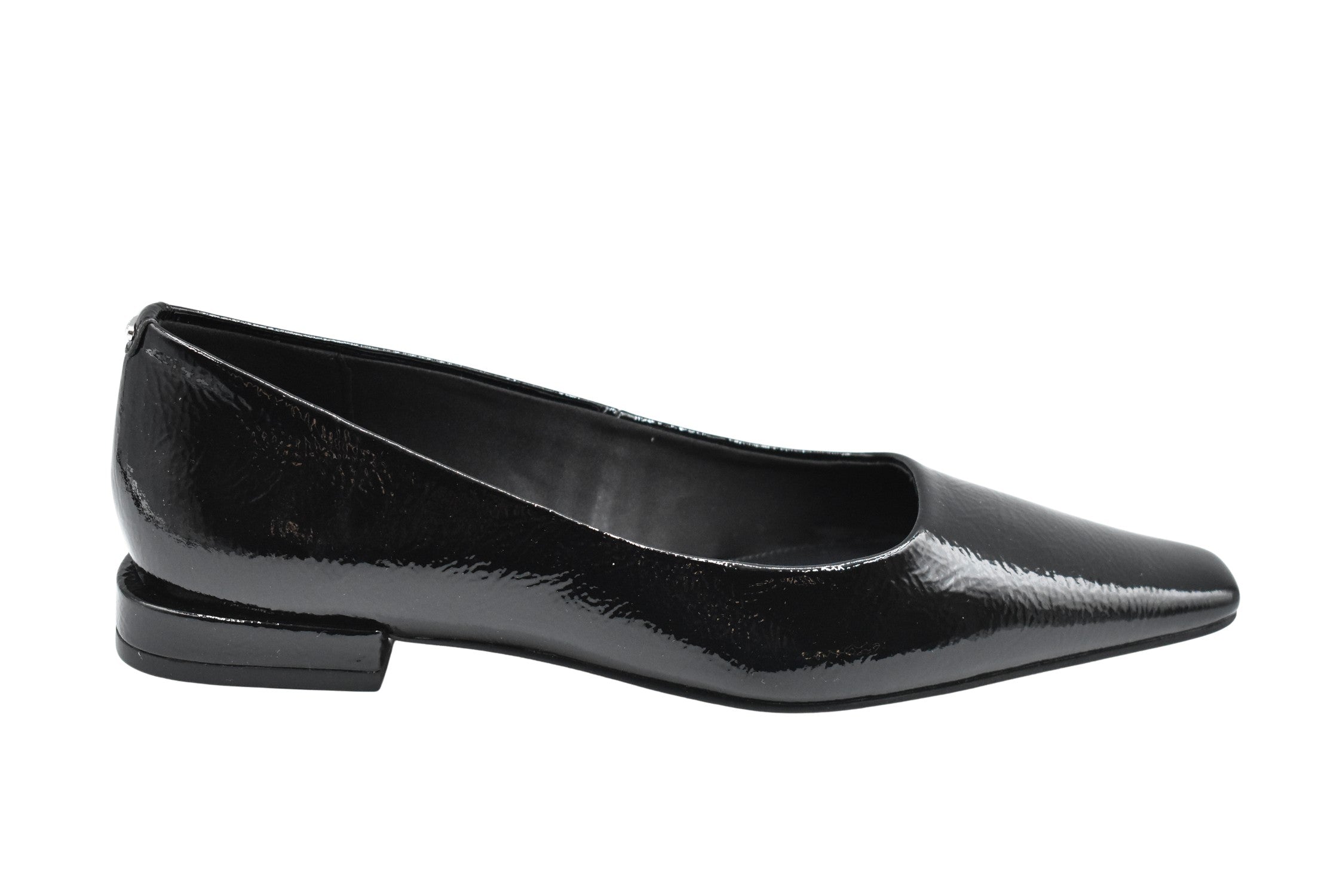 Black Patent Flats With Pointed Toe