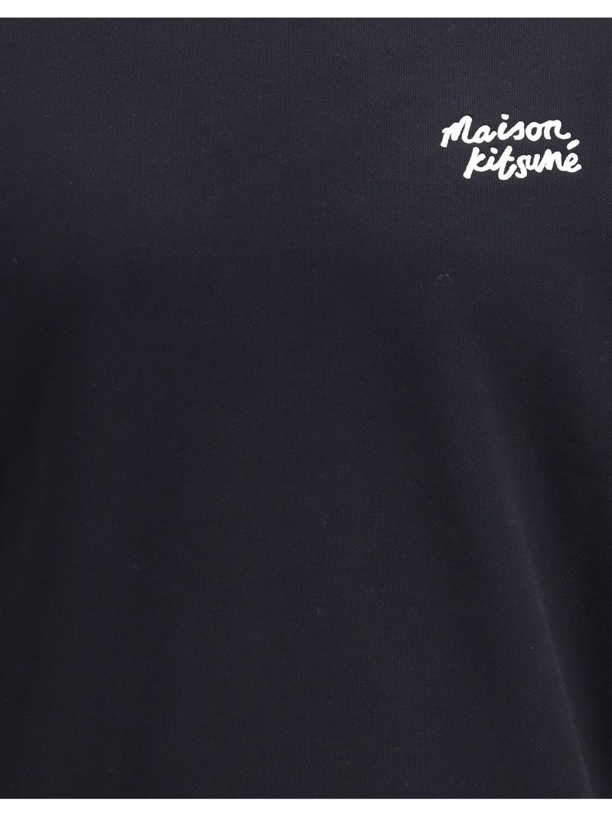 Handwritten Logo Black Cotton Sweatshirt