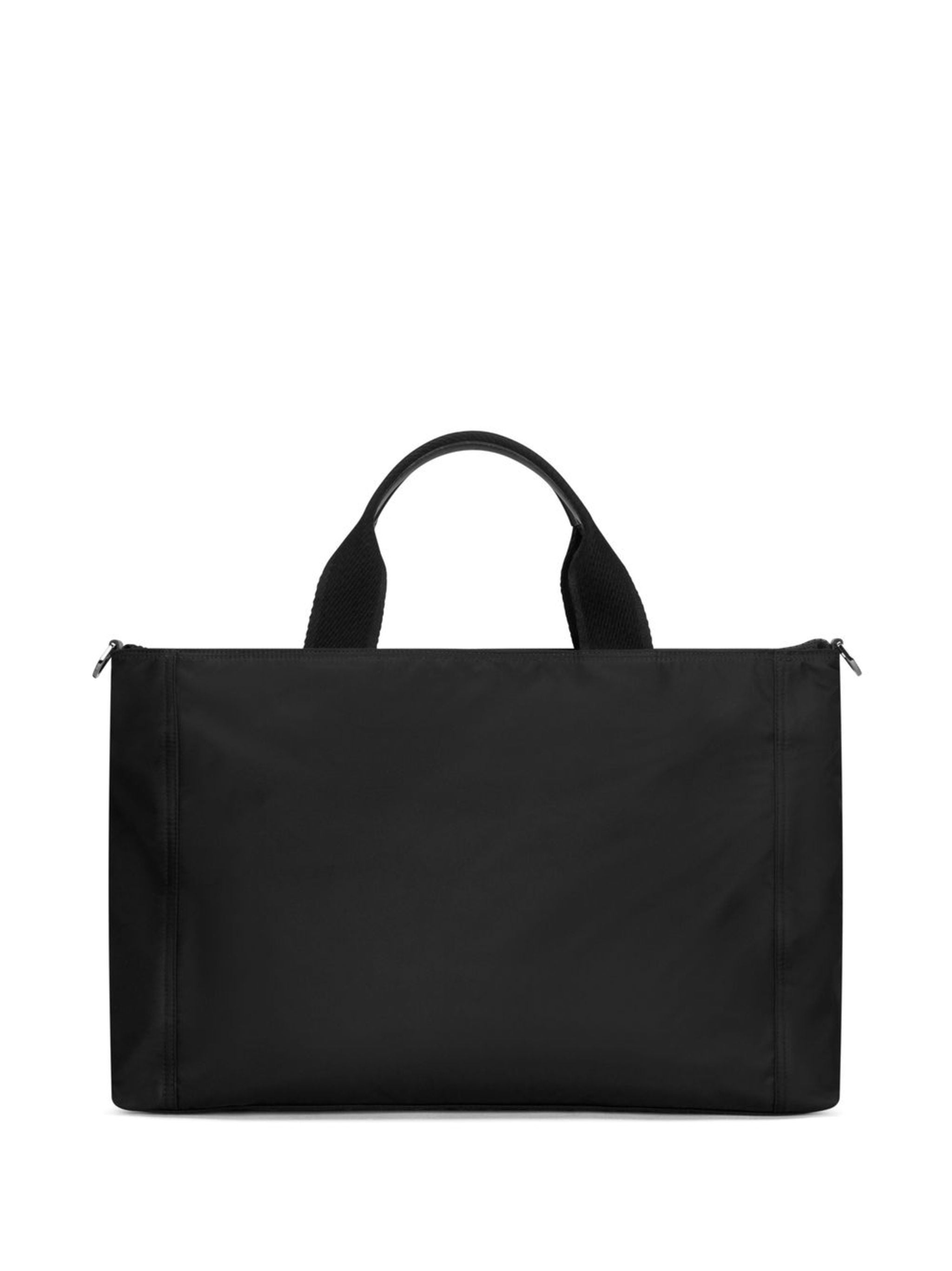 Black Shopping Nylon Duffle Bag
