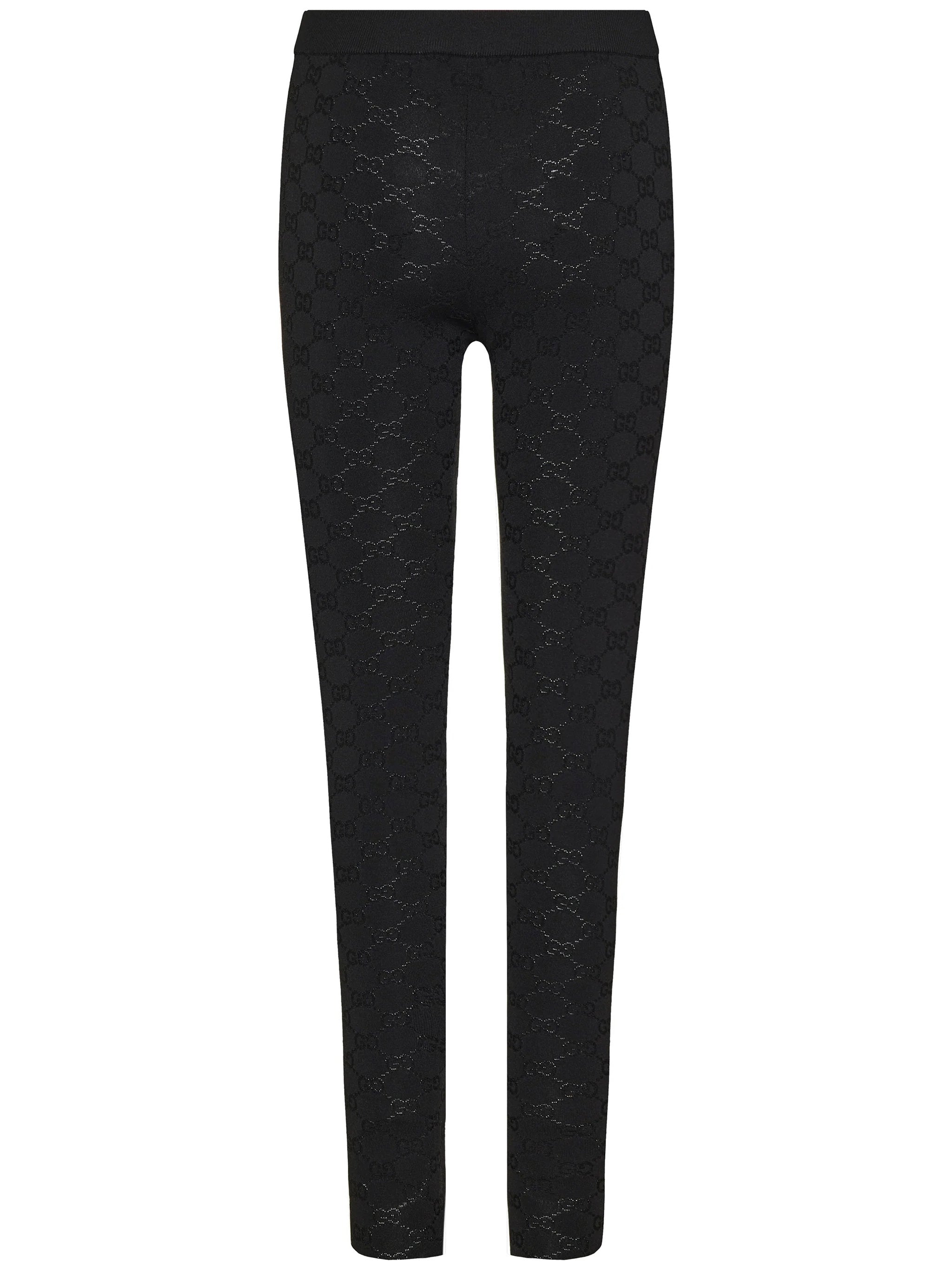 High-Waisted Slim Fit Textured Pants