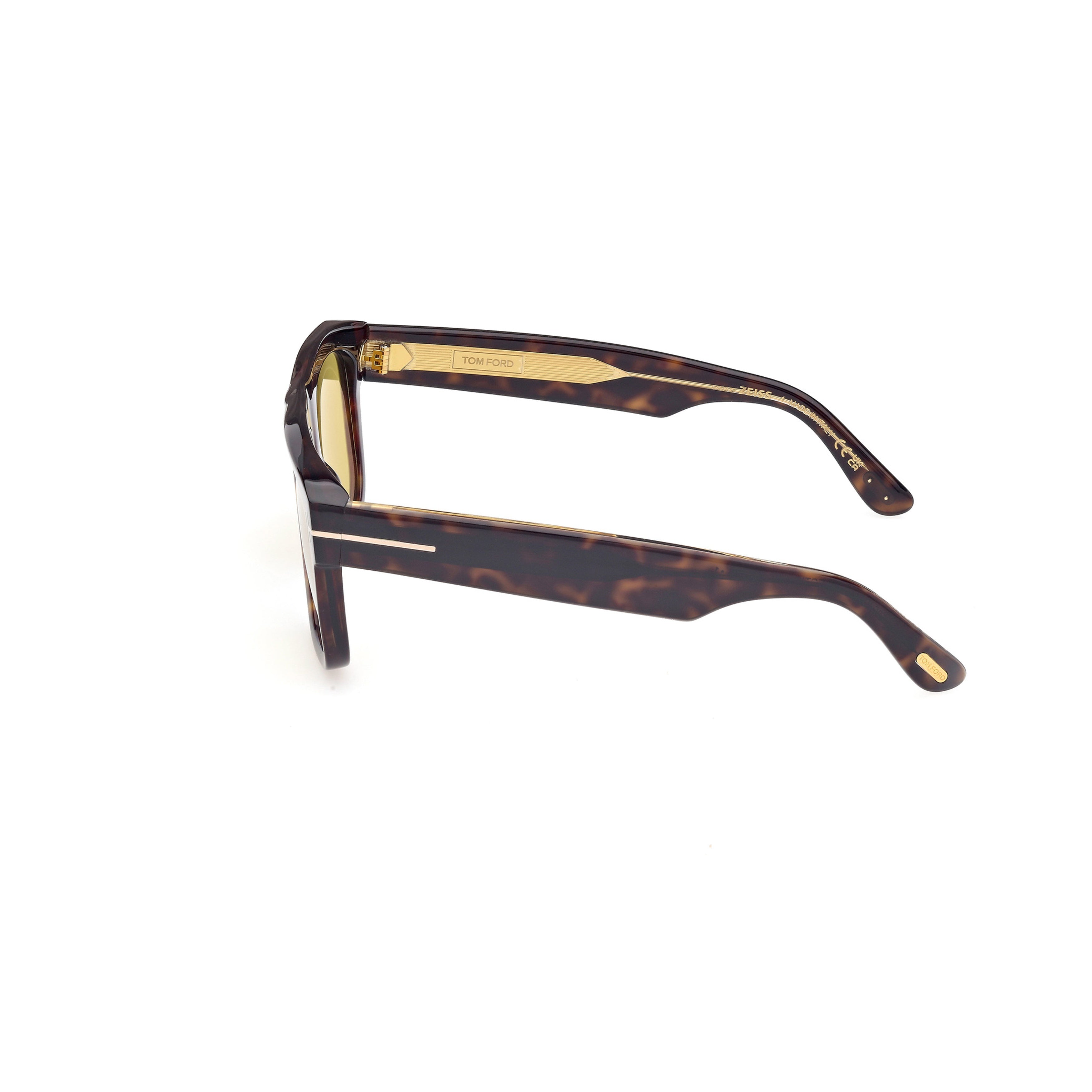 Ft1201 Rectangular Tortoiseshell Acetate Sunglasses