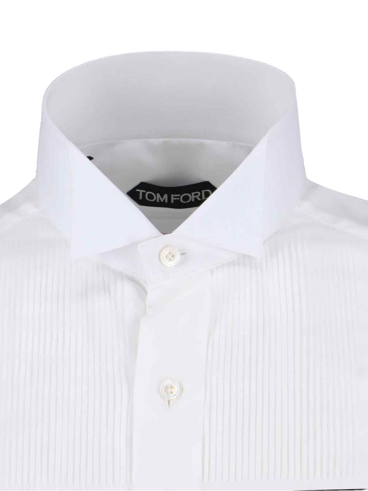Tailored White Shirt with Structured Collar