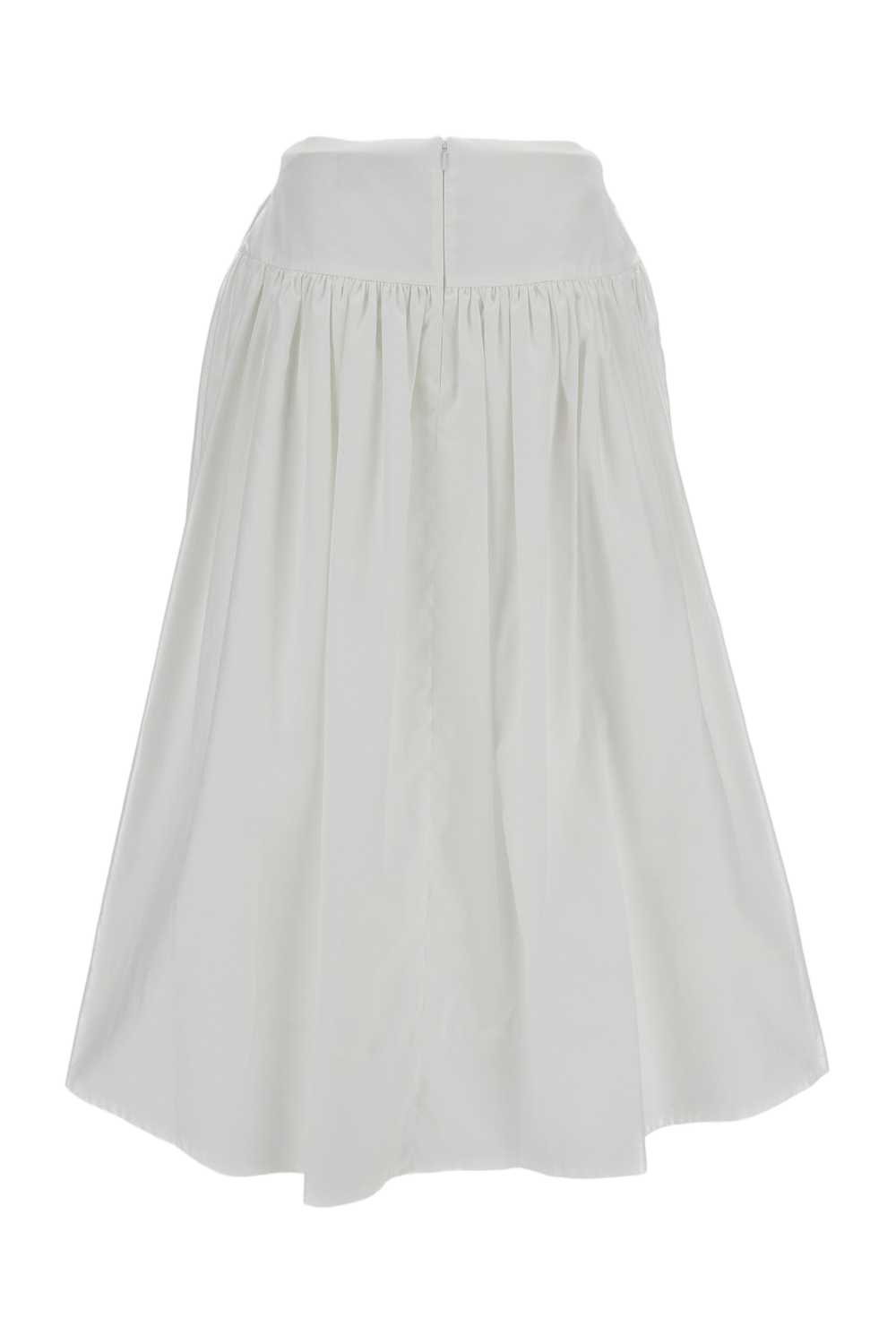 White Basque Cotton Skirt