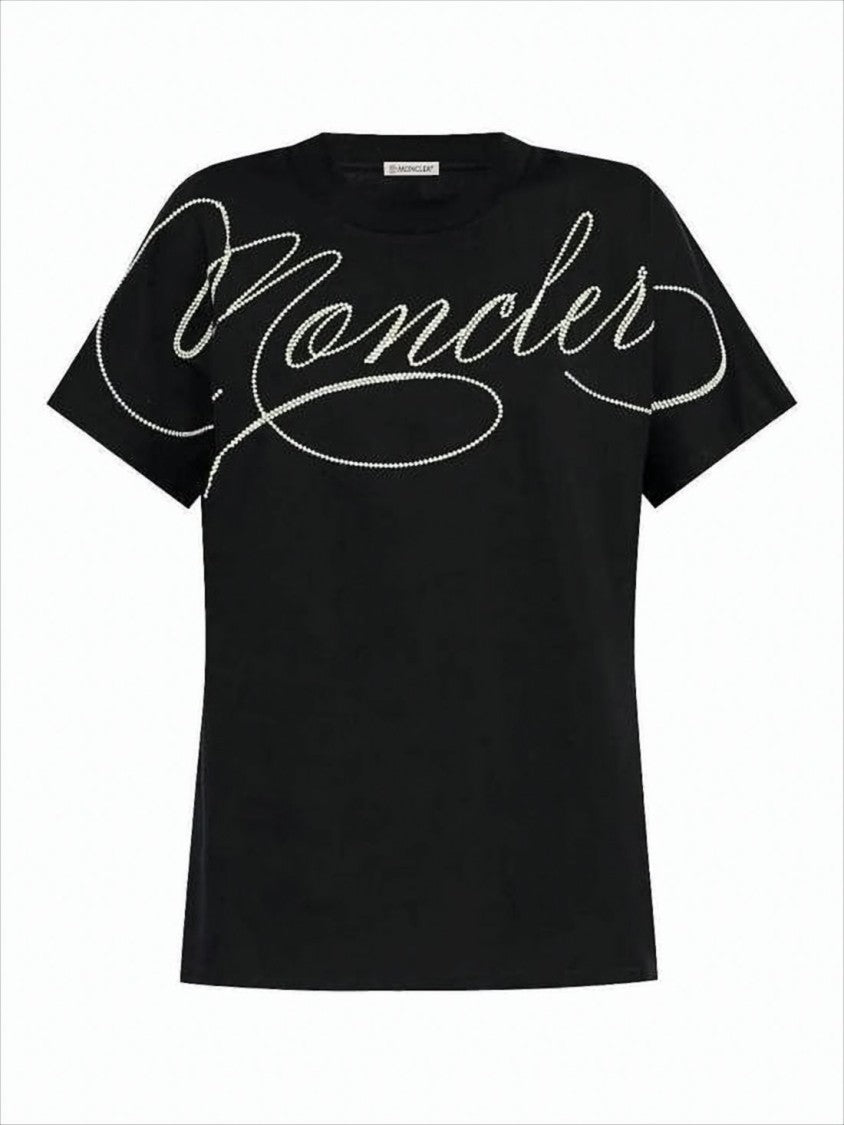 Short-Sleeved Black Cotton T-Shirt
