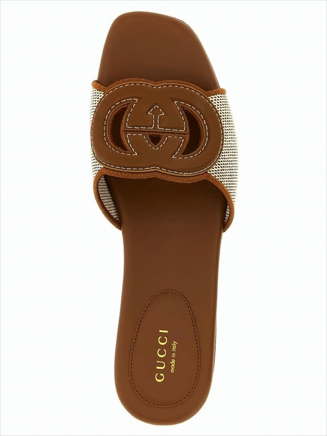 Minimalist Interlocking Double-G Logo Sandals