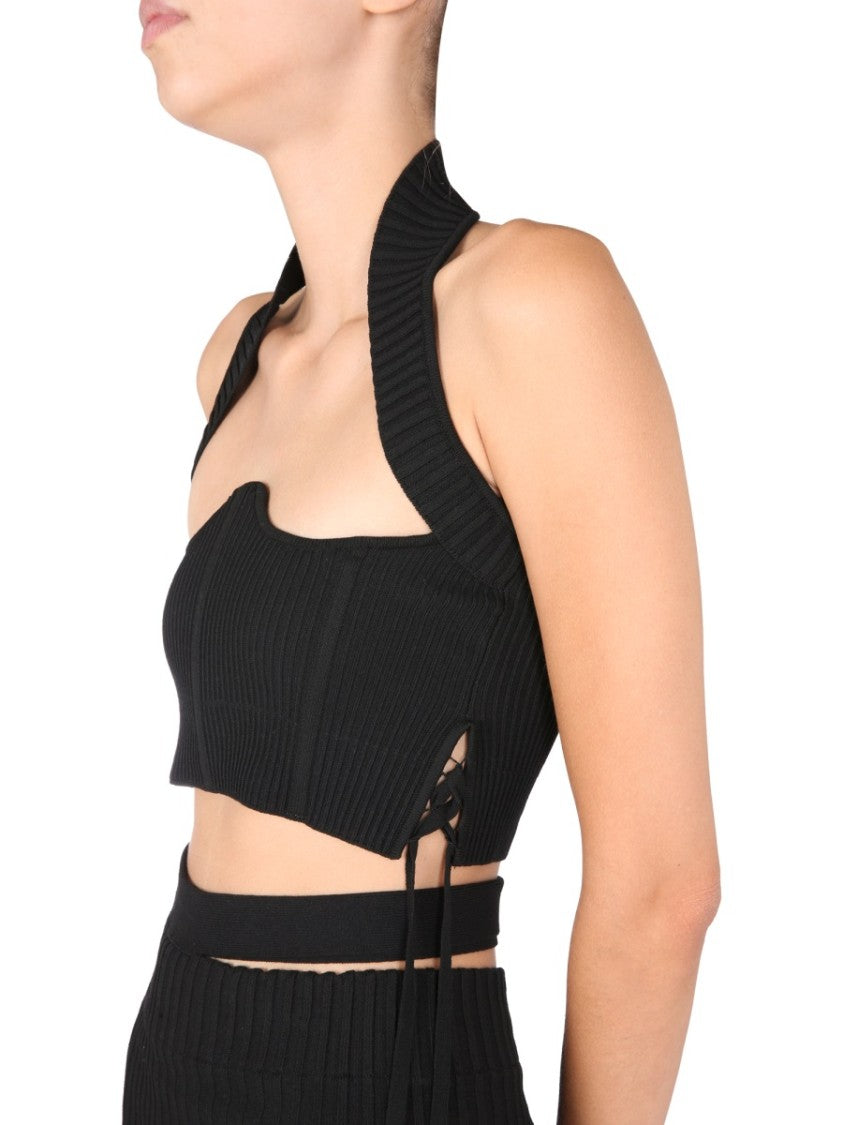 Structured Ribbed Bustier