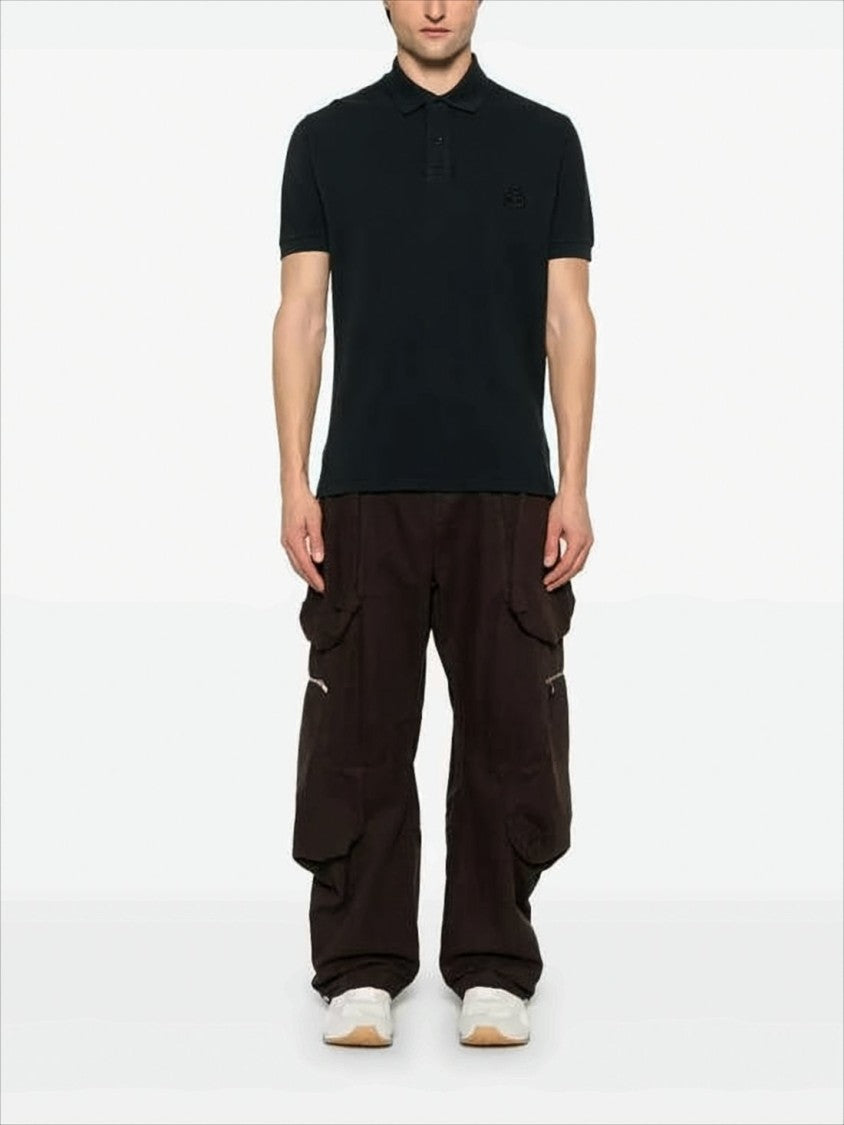 Classic Short-Sleeve Polo Shirt with Embroidered Logo