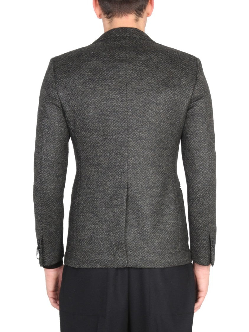 Tailored Fit Grey Single-Breasted Blazer