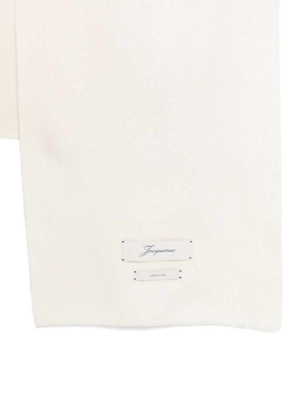 Long Rectangular Beige Scarf