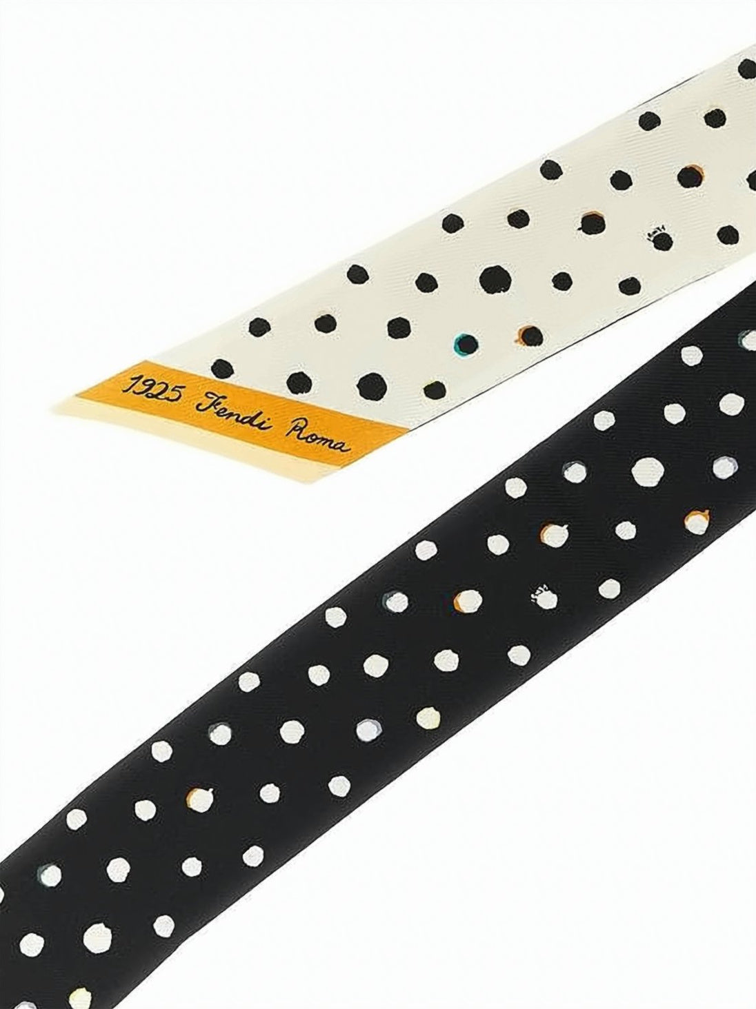 Elegant Dual-Tone Polka Dot Silk Scarf