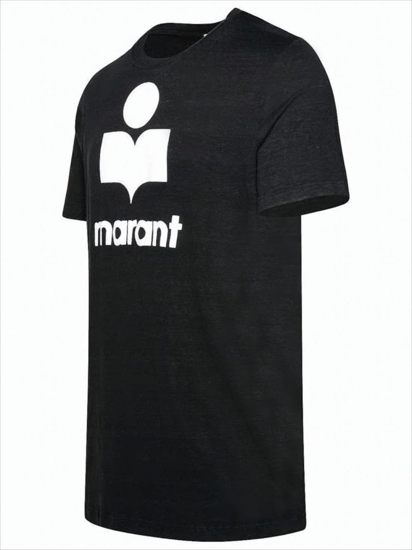 Relaxed-Fit Graphic Linen T-Shirt