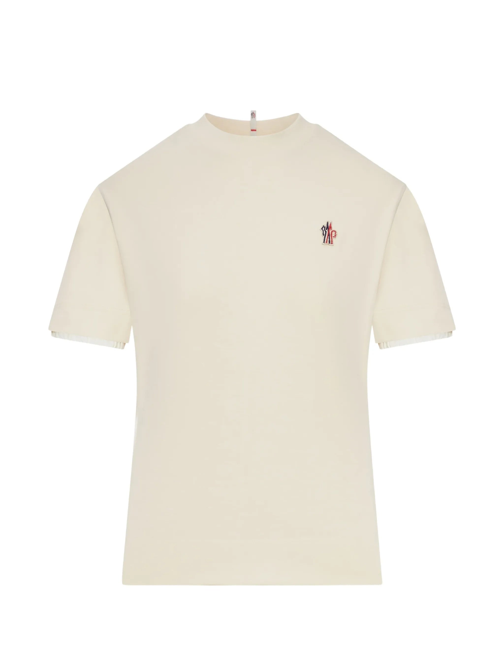 Neutral Minimalist Cotton Blend T-Shirt