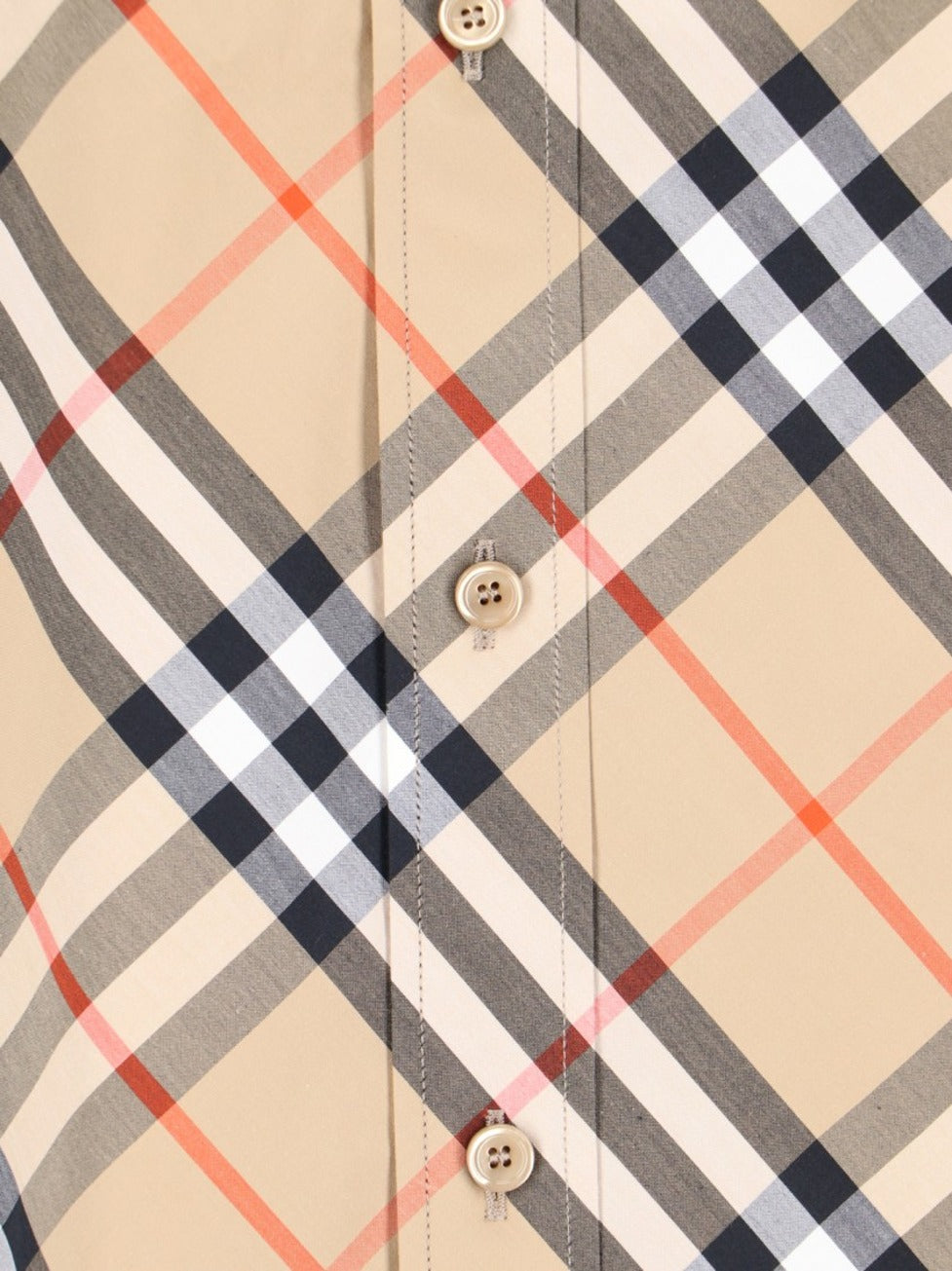 "Check" Shirt – Beige