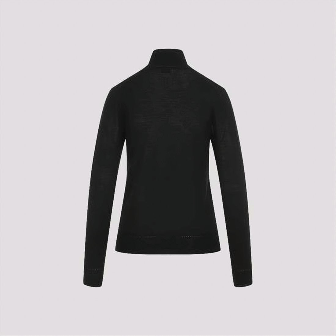 Fitted Turtleneck Sweater with Subtle Detailing