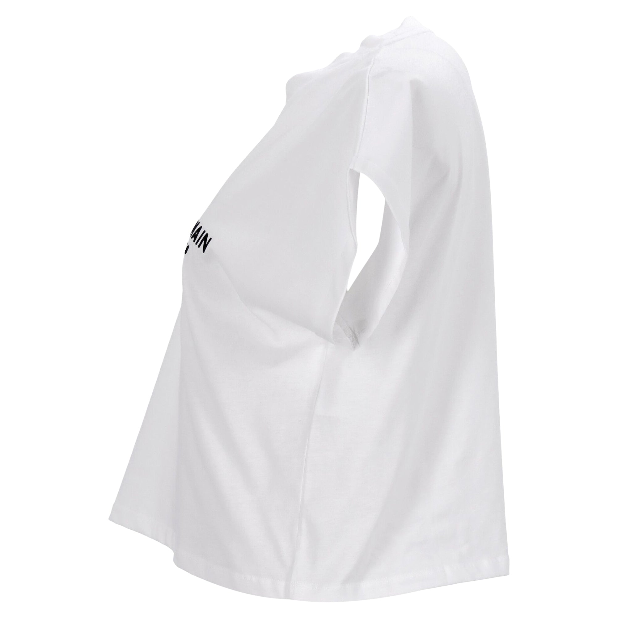 Relaxed-Fit Cotton Crop Top With Logo Detailing