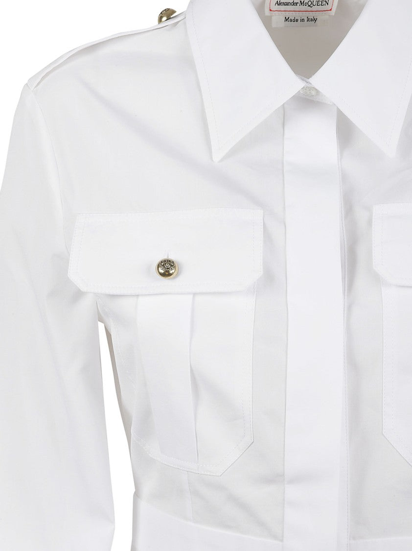 Tailored Cotton Shirt With Button-Down Front