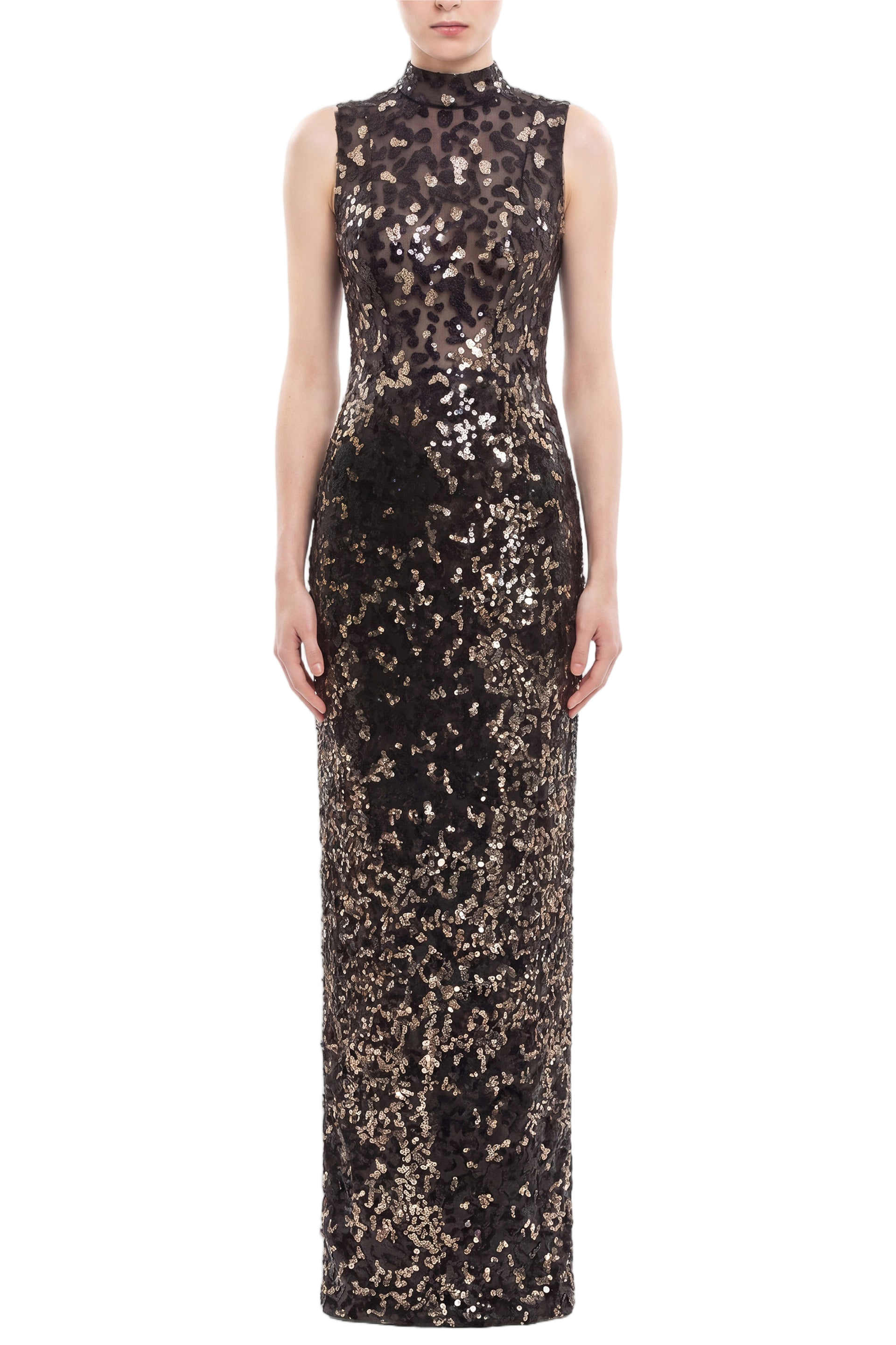 Sequin Embroidered Long Dress