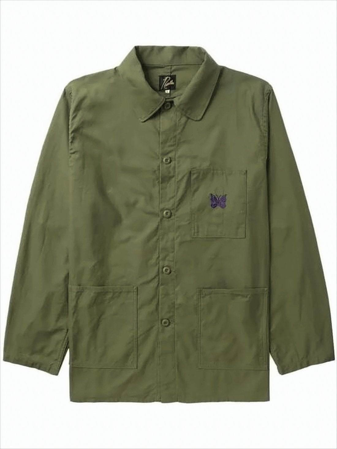 Lightweight Cotton Jacket with Button-Up Front