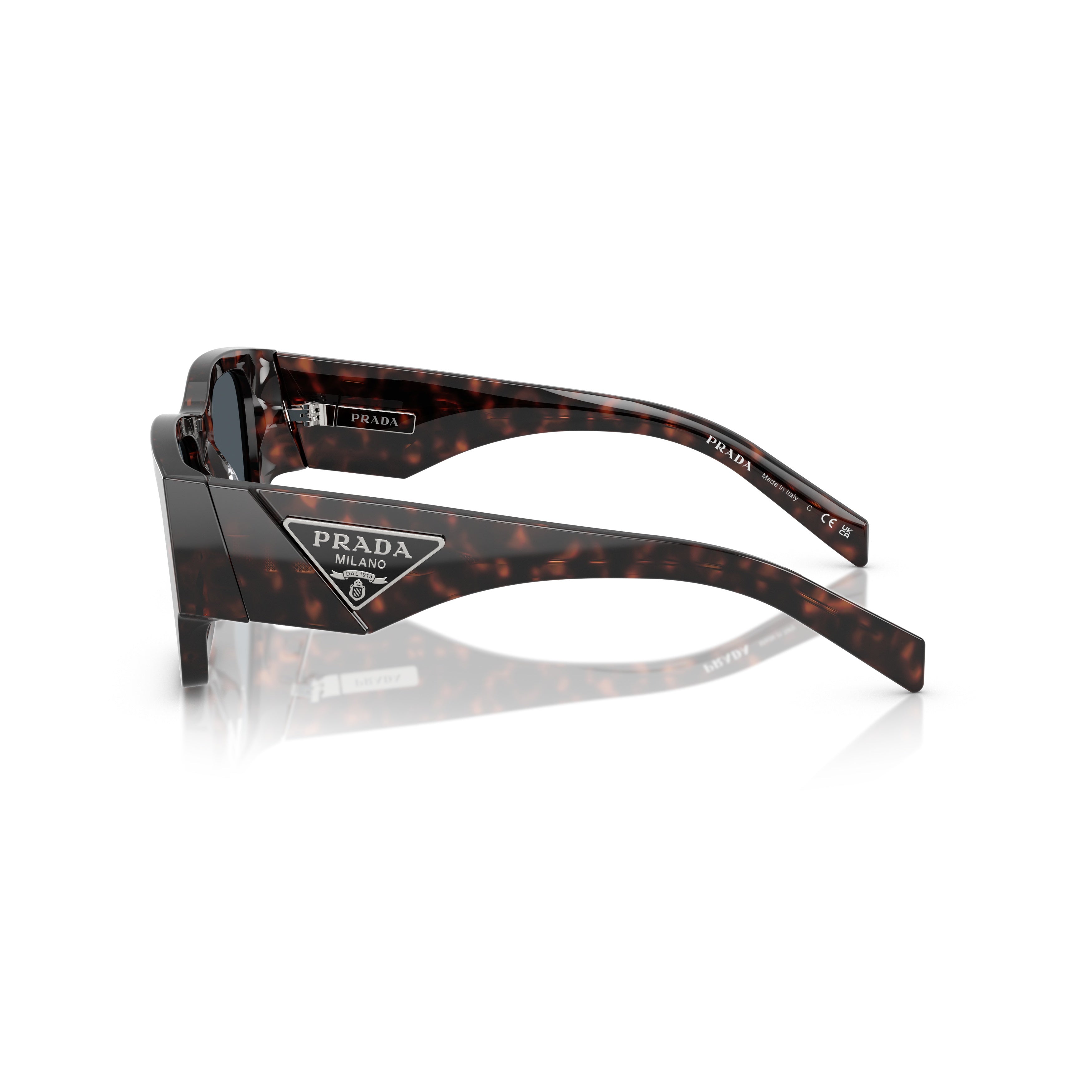 0pr 10zs Rectangular Tortoiseshell Acetate Prada Sunglasses